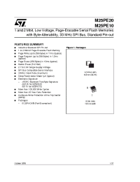 Datasheet M25PE10-VMN6TP manufacturer STMicroelectronics
