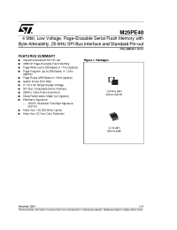 Datasheet M25PE40-VMF6G manufacturer STMicroelectronics