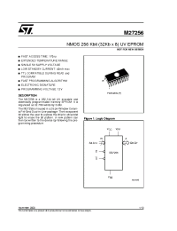 Datasheet M27256-1-6 manufacturer STMicroelectronics