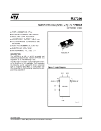 Datasheet M27256-25F1 manufacturer STMicroelectronics