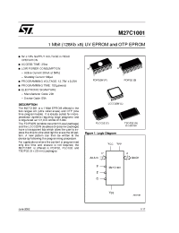 Datasheet M27C1001-10-3 manufacturer STMicroelectronics