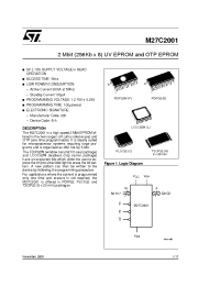 Datasheet M27C2001-10B6TR manufacturer STMicroelectronics