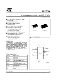 Datasheet M27C320-100N1 manufacturer STMicroelectronics
