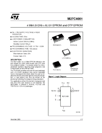 Datasheet M27C4001-10N6TR производства STMicroelectronics