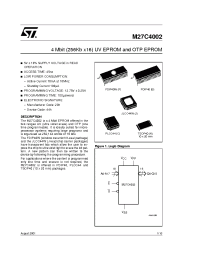 Datasheet M27C4002-25 производства STMicroelectronics