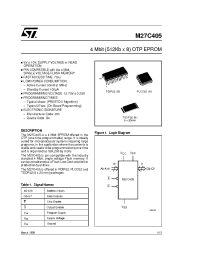 Datasheet M27C405-100B1TR manufacturer STMicroelectronics