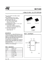 Datasheet M27C405-150B1TR производства STMicroelectronics