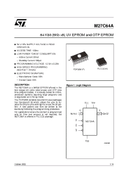 Datasheet M27C64A-20-1 manufacturer STMicroelectronics