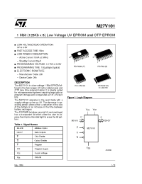 Datasheet M27V101-100N1TR manufacturer STMicroelectronics