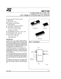 Datasheet M27V160-100B1TR manufacturer STMicroelectronics