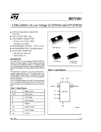 Datasheet M27V201-100K1TR производства STMicroelectronics