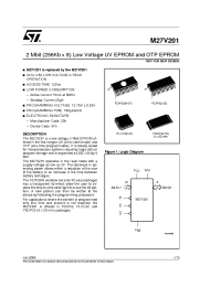 Datasheet M27V201-250-1 manufacturer STMicroelectronics