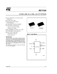 Datasheet M27V320-100N1 manufacturer STMicroelectronics