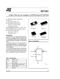 Datasheet M27V801-150K1TR производства STMicroelectronics