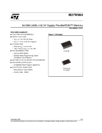 Datasheet M27W064-110M1T manufacturer STMicroelectronics