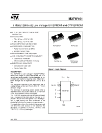 Datasheet M27W101-100 manufacturer STMicroelectronics