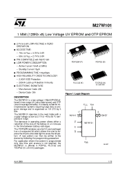 Datasheet M27W101-100F6TR manufacturer STMicroelectronics