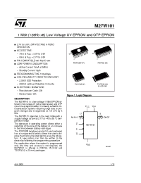 Datasheet M27W101-200F6TR manufacturer STMicroelectronics