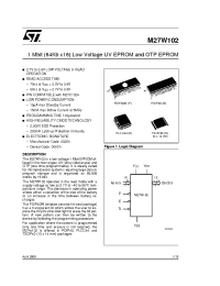 Datasheet M27W102-200B6TR manufacturer STMicroelectronics