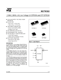 Datasheet M27W202-150K6TR manufacturer STMicroelectronics