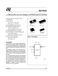 Datasheet M27W401-150F6TR manufacturer STMicroelectronics