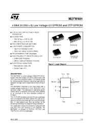 Datasheet M27W401-80 manufacturer STMicroelectronics