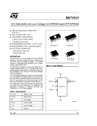 Datasheet M27W801 manufacturer STMicroelectronics