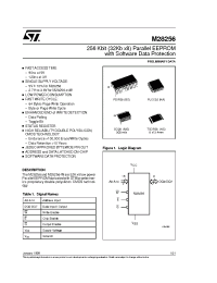 Datasheet M28256-25WNS6T manufacturer STMicroelectronics