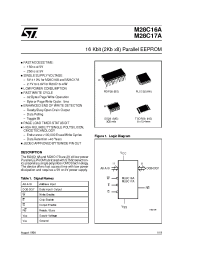 Datasheet M28C16-15WKA6 manufacturer STMicroelectronics