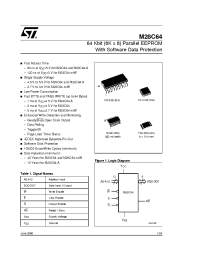 Datasheet M28C64-A12MS1T manufacturer STMicroelectronics