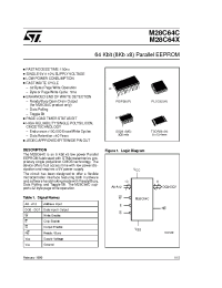 Datasheet M28C64C manufacturer STMicroelectronics