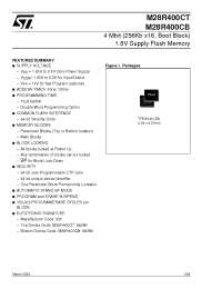 Datasheet M28R400C manufacturer STMicroelectronics