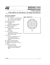 Datasheet M28R400CB100D16 manufacturer STMicroelectronics