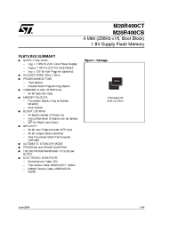 Datasheet M28R400CT120ZB6 manufacturer STMicroelectronics