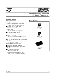Datasheet M28W160BT100GB6T manufacturer STMicroelectronics