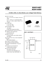 Datasheet M28W160BTT100N1T производства STMicroelectronics