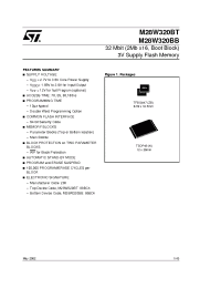 Datasheet M28W320BB100N6T manufacturer STMicroelectronics