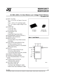 Datasheet M28W320CB manufacturer STMicroelectronics