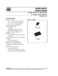 Datasheet M28W320EBB10ZB6 manufacturer STMicroelectronics