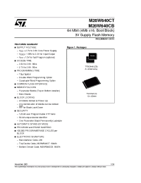 Datasheet M28W640 manufacturer STMicroelectronics