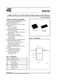 Datasheet M295V040-120K1R manufacturer STMicroelectronics