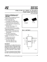 Datasheet M295V400B-70M6R manufacturer STMicroelectronics