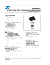 Datasheet M29DW128F70NF1F manufacturer STMicroelectronics