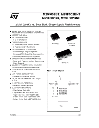 Datasheet M29F002BNB120N1T manufacturer STMicroelectronics