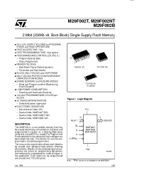Datasheet M29F002T manufacturer STMicroelectronics