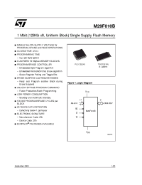 Datasheet M29F010B120K1 manufacturer STMicroelectronics