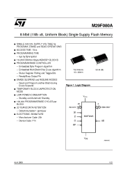 Datasheet M29F080A-120N3T manufacturer STMicroelectronics