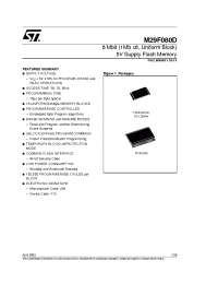 Datasheet M29F080D55M1T manufacturer STMicroelectronics