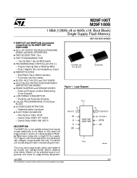 Datasheet M29F100B-70 manufacturer STMicroelectronics