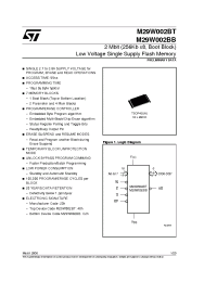 Datasheet M29W002BT55N6T manufacturer STMicroelectronics